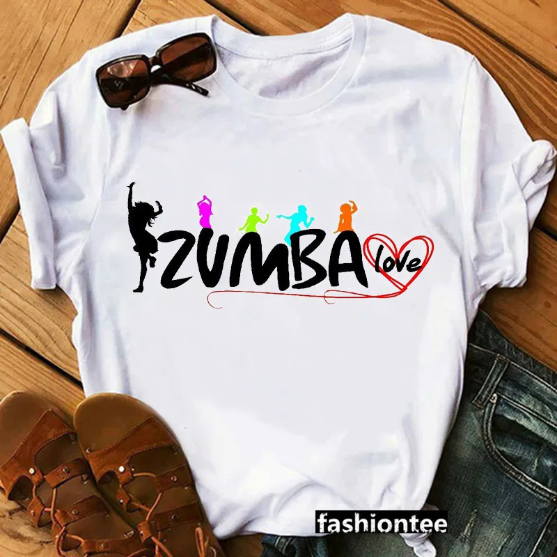 Футболки с надписью ms zumba танцевальные футболки круглым вырезом | Женская одежда