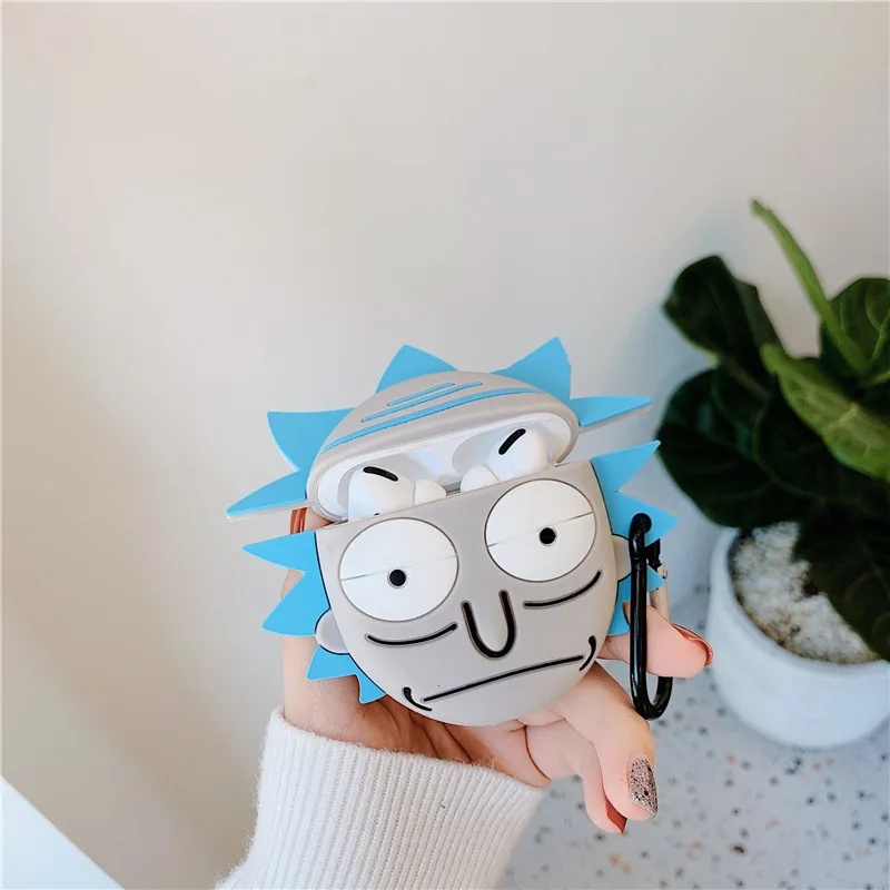 

Case For AirPods Pro Silixone Wireless Bluetooth Headphone Case For Apple Airpot pro rik and morti/rick and morty/rick and morti