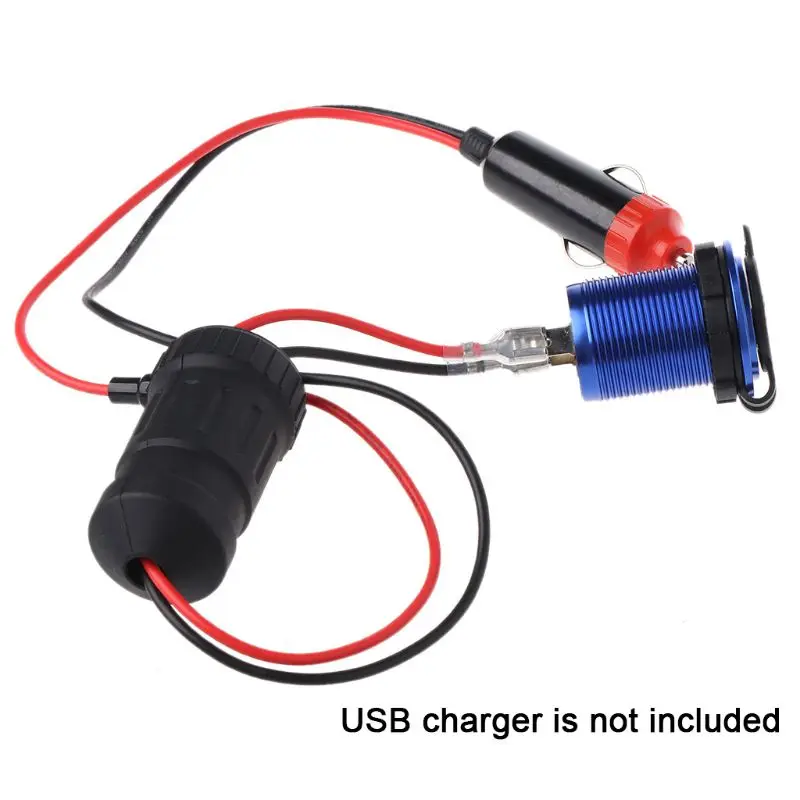 12 V-24 V 12 V-24 V гнездо для автомобильного прикуривателя Авто Питание адаптер Разъем конвертер с 10A предохранитель набор «сделай сам» для автомобиля USB