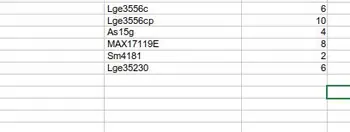 

36PCS Lge3556c Lge3556cp As15g MAX17119E Sm4181 Lge35230