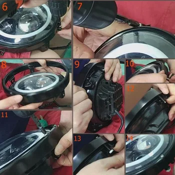 

Housing Bucket For Harley Headlamp Housing Bracket Headlamp Housing 7-Inch