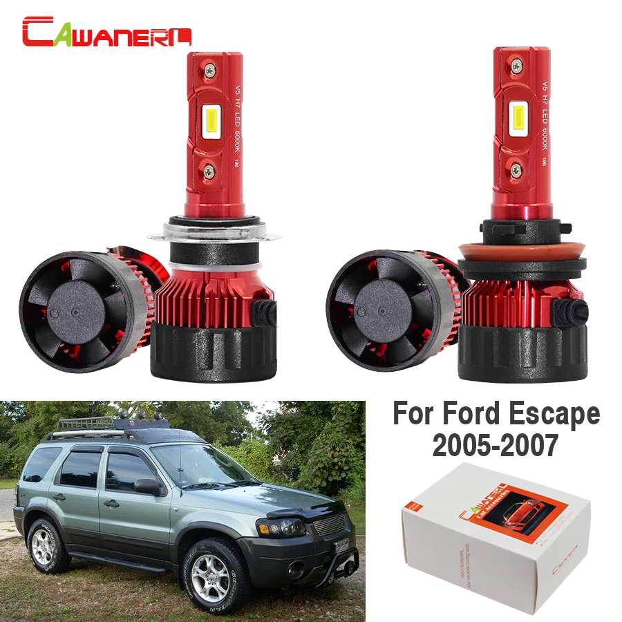 Cawanerl 4 X автомобильная светодиодная лампа для фары высота ближнего света 2005 лм