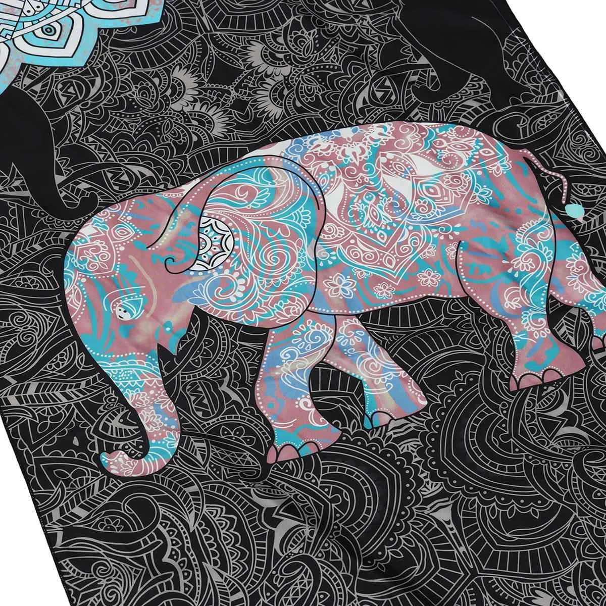 183*63 см Нескользящие, для йоги коврик полотенце спортивный фитнес-зал теплые Пилатес печать коврики микрофибра ультравпитывающее йога одеяло ковер