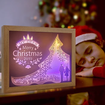 

Paper Cut Light Box 3D Shadow Box Frame Art Led Night Light Box Photo Picture Frame Decoration Craft Framed Light Painting