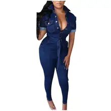 Linen Women Jumpsuits Casual Fashion Pockets Short Sleeves Lace-up Skinny Rompers Monos de Fiesta 2020 New Hot Drop Shipping YE