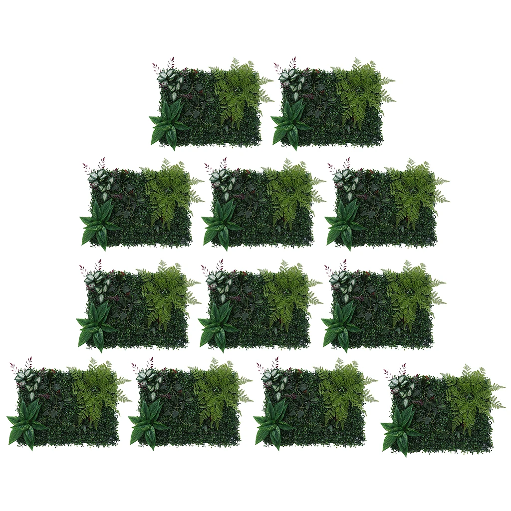 

12x Plant Lawn Wall Panel Mall Stage Backdrop Decoration Photography Prop