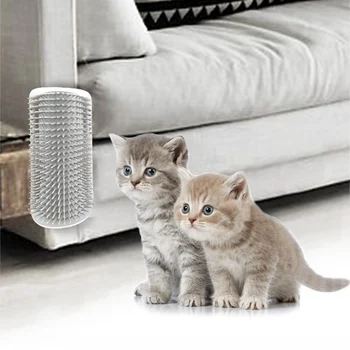 

Cat Groomer Wall Comb Plastic Scratching Post Corner Cat Toy Self Scratching Rubbing Playing Tools