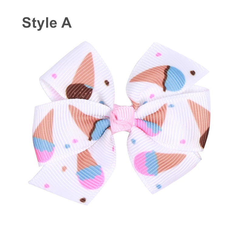 style A-9 Детские цветные заколки с бантом из ленты для девочек, детские заколки для волос, заколки для волос, аксессуары для волос, детские головные уборы, 20 цветов - Цвет: style A-9