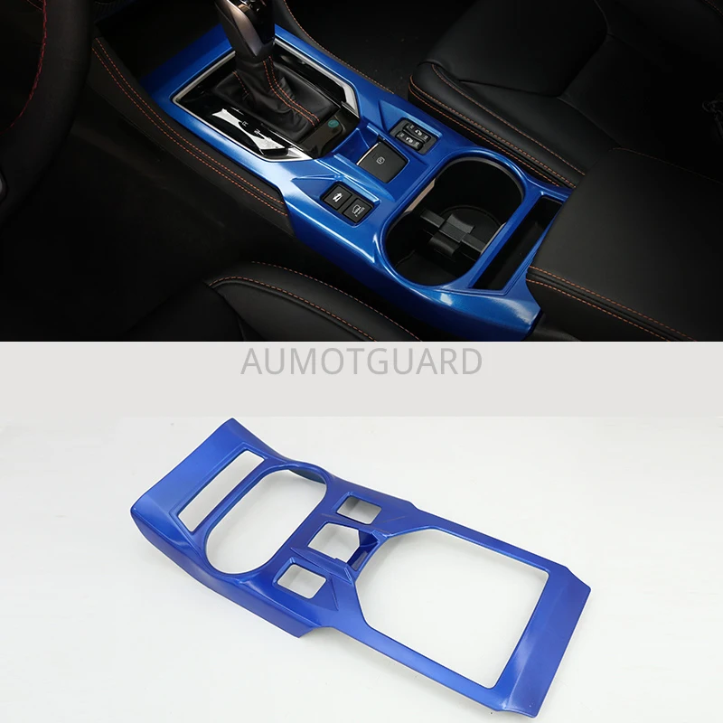 

Stainless Steel Water Cup Holder Panel Gear Shift Panel Cover Trims Auto Accessorries Fit For Subaru XV 2018