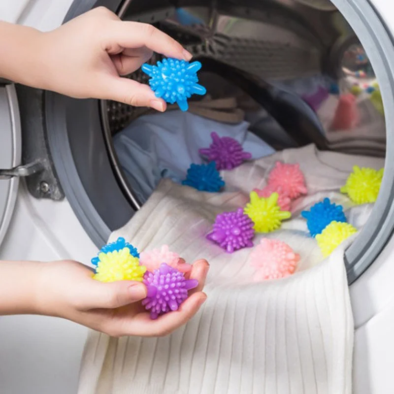 Laundry Ball 5Pcs/Set Magic Laundry Ball Reusable Household Washing Machine Clothes Softener Remove Dirt Clean Starfish Shape PVC Solid New