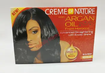 

creme of nature with Argan oil relaxer kit regular