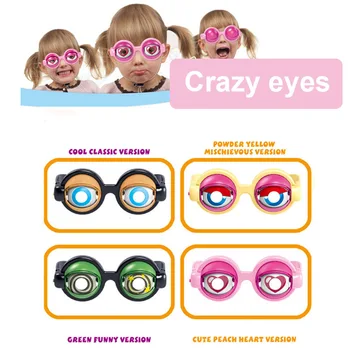 

Crazy Eyes Children's New Strange Tricky Creative Funny Glasses Toys Funny Blinking Cute Glasses for Halloween Xmas gifts