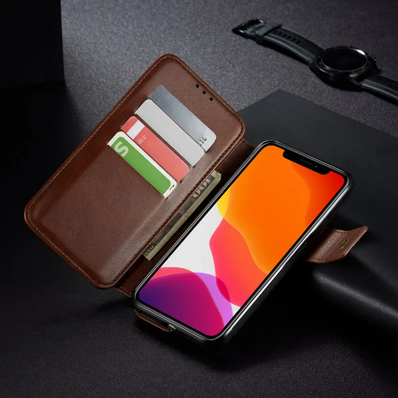 LOVERONY Натуральная кожа флип Роскошный чехол для телефона для iPhone 11 Pro MAX X 7 8 Plus 2 в 1 защитный чехол кошелек карман для карт Капа