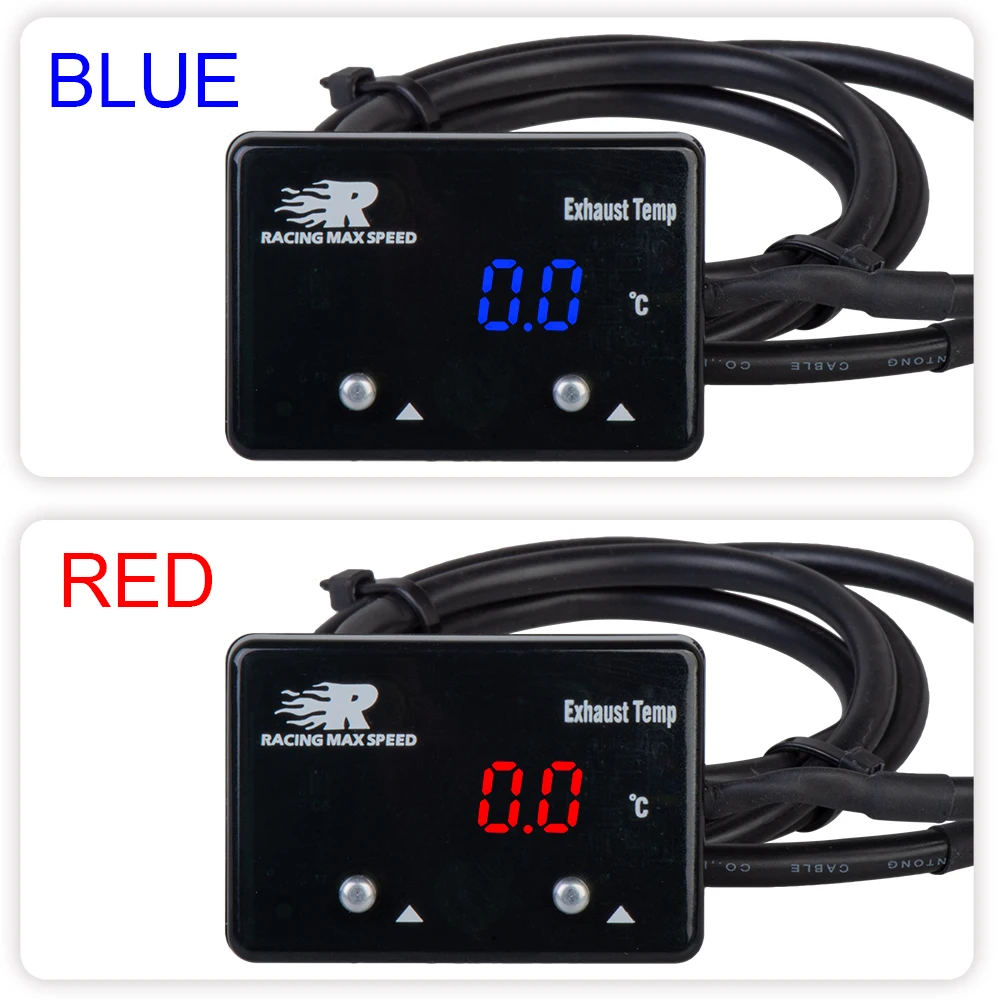 Car Gauge Exhaust Temperature Sensor Digital Thermometer Auto Exhaust Temperature Gauge Exhaust Gas Meter with Sensor for 4WD Hilux Patrol EGT