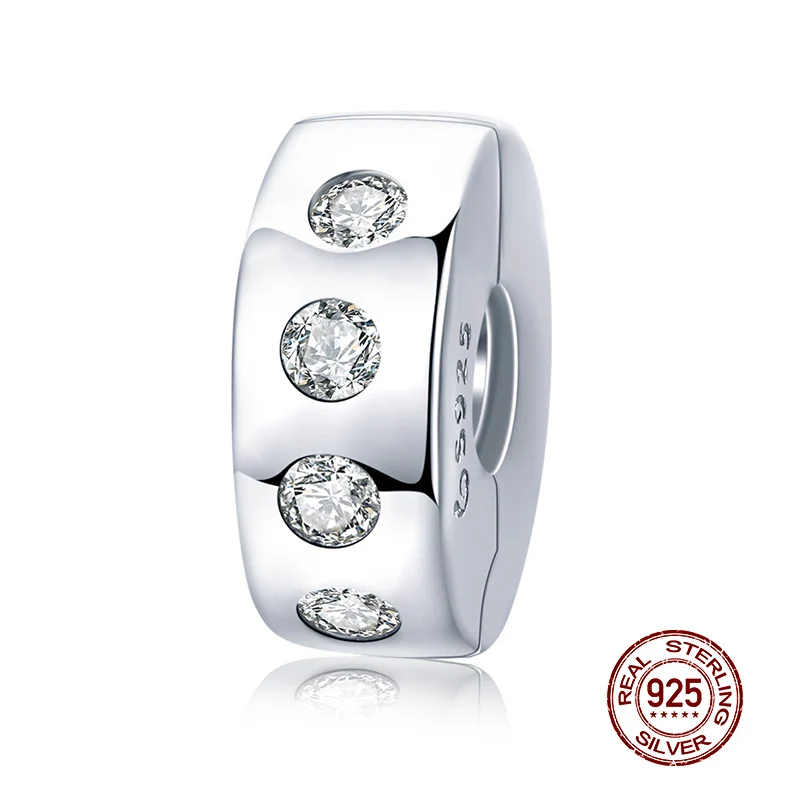 WOSTU Perline con ciondoli in argento sterling 925 con piedini