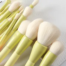 Pro Warna Gradien 14 Buah Set Kuas Makeup Lembut Kosmetik Powder Blending Foundation Eyeshadow Blush Brush Kit Membuat Alat(China)