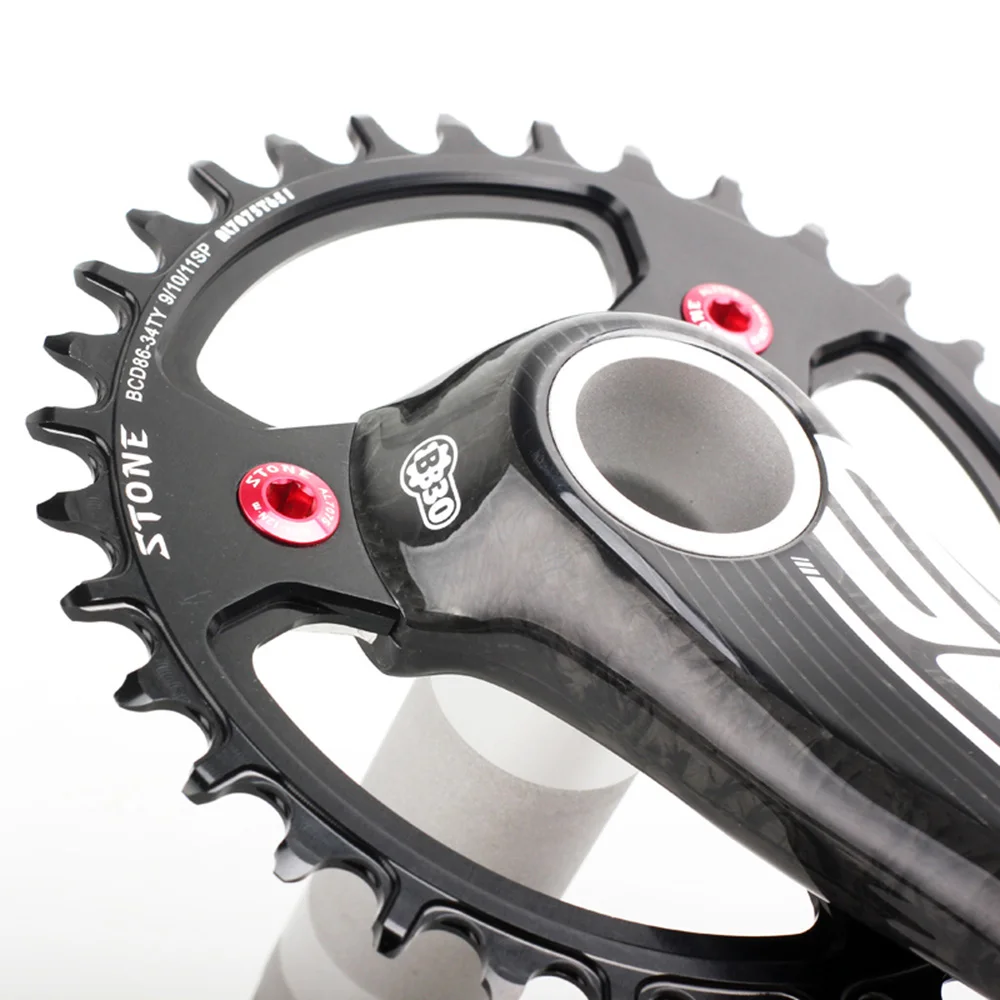 

Stone MTB Bike Round Chainring BCD 86mm 3 Bolts BCD86 Chainwheel Chain Ring 9-11 Speed