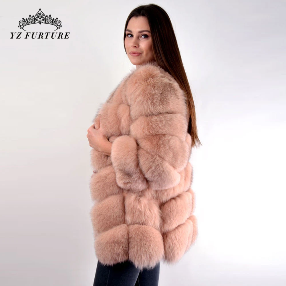 Куртка из натурального Лисьего меха короткая шуба из натурального Лисьего меха длина 90 см Натуральная меховая куртка женская качественная натуральный мех лисы пальто