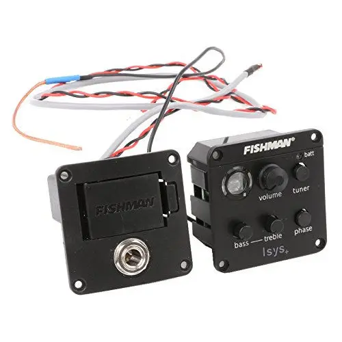 Fishman ISYS+ 2 полосная Акустическая гитара пьезо звукосниматель бортовой предусилитель Эквалайзер Тюнер набор пьезо микрофон ритм эквалайзер Эквалайзер