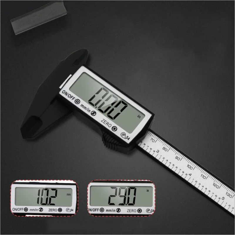

Vernier caliper 150mm touch screen caliper inner and outer diameter measurement electronic digital display plastic measure tool