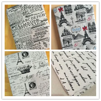 

Cotton Linen Printing DIY Fabrics For Handmade Bags Pillows Bags Tablecloths Textiles Sewing Craft Patchwork