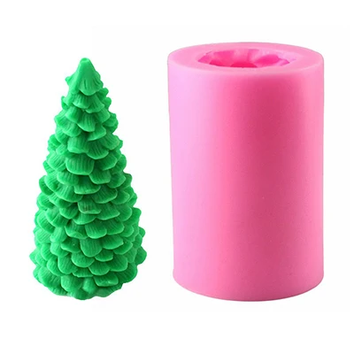 SJ 3d силиконовые формы для свеч Рождественская елка для свечи изготовление ручной работы Смола глина ремесла украшения инструменты поставщик - Цвет: Random Color