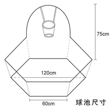 1 м детский 1,5 м складной детский Крытый бассейн с мячом забор 1,2 м есть мяч унисекс мяч бассейн