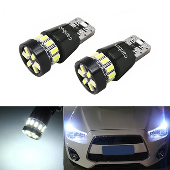 

2pcs Car LED Bulbs T10 LED W5W 168 Turn Signal Auto Clearance Lights 12V License Plate Light Trunk Lamp White 3014 18SMD