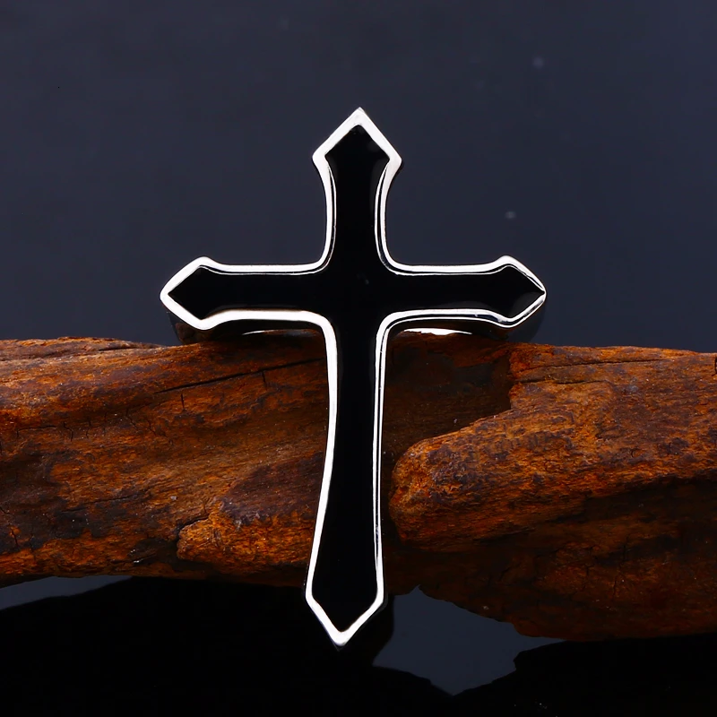 Байер Мода Винтаж Крест Кольцо 316l Сталь человек палец Мода готический ювелирные изделия для мужчин Новое поступление Прямая поставка BR8-691
