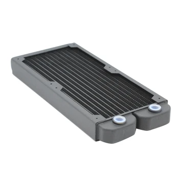 

FREEZEMOD TSRP-TW240 240mm Computer Water Cooling Copper Radiator 14 Flat Tube Single Layer Copper Fin for 12cm Fan for Cpu Heat