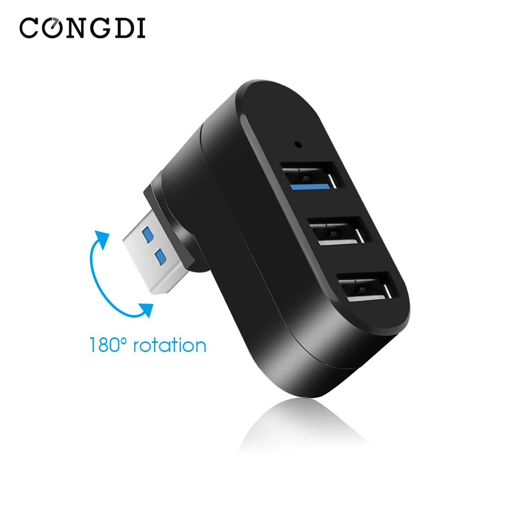 Inalámbrico 3 en 1 USB 3,0 Hub para adaptador de computadora portátil USB 2,0 Hub DE 3 puertos portátil Splitter PC accesorios de computadora USB adaptador de corriente