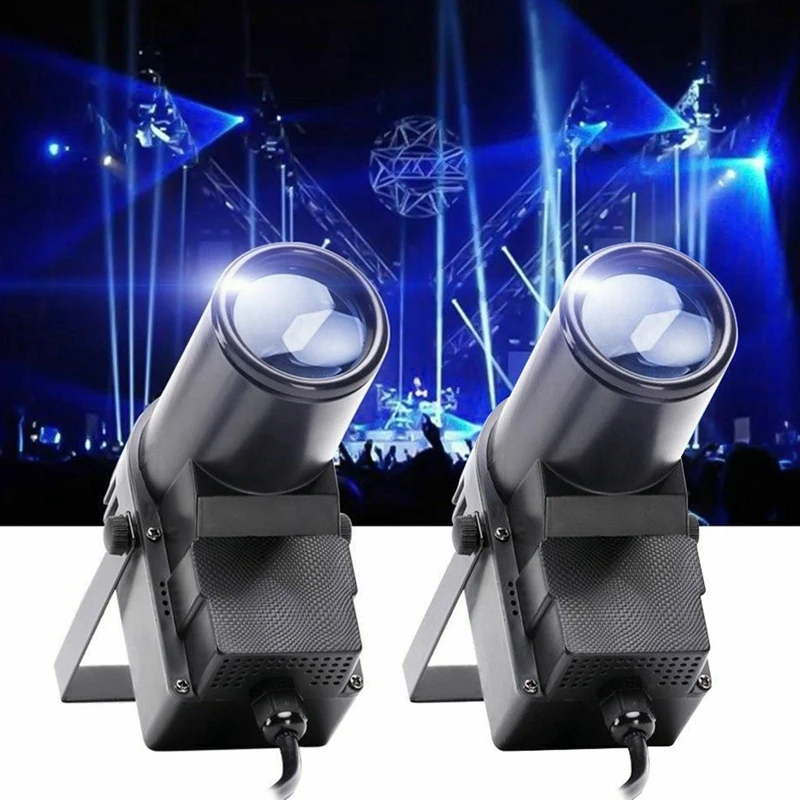 30W RGBW LED Spotlight Stage Light Beam Spotlight Glass Ball Mirror Ball Reflector(US PLUG