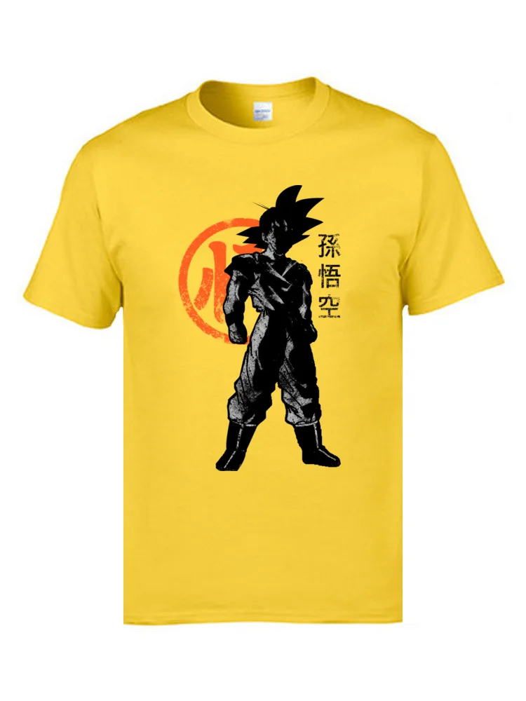 Супер Saiyan комикс футболки Гоку Драконий жемчуг Супермен крутые новейшая Мужская