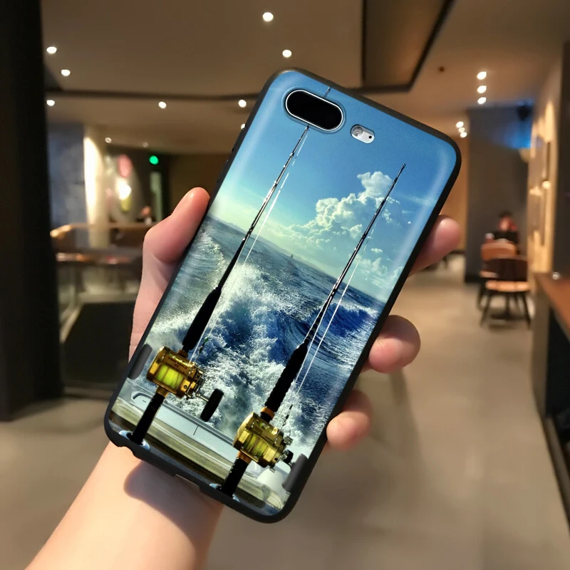 Мягкий силиконовый чехол YIMAOC Angling Go для iPhone 12 Mini 11 Pro XS Max XR X 8 7 6 6S Plus 5 5S SE|Бамперы| |