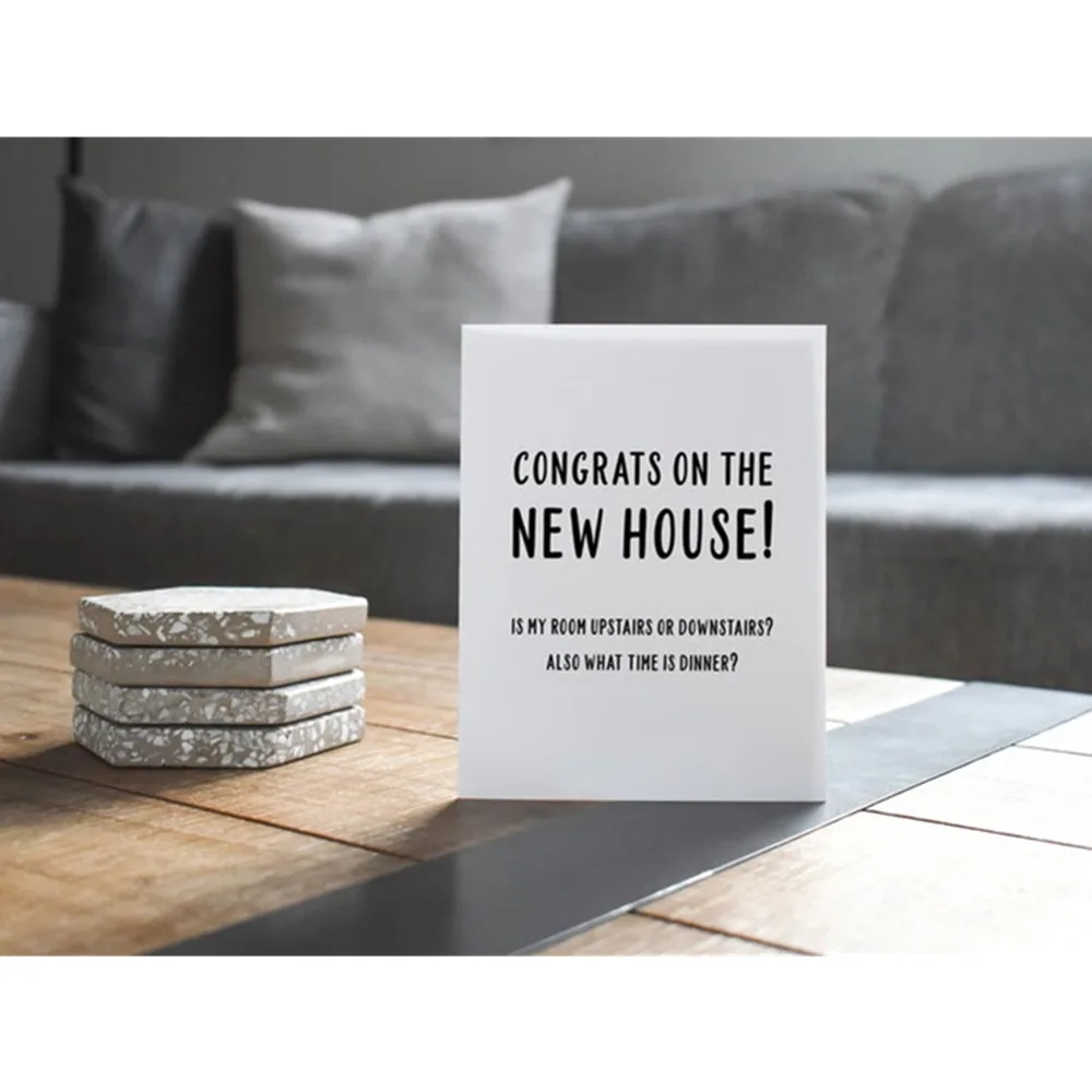 Cusntom Congratulations Cards Funny Housewarming Card Personalized New Home  Housewarming Gift - AliExpress Home & Garden