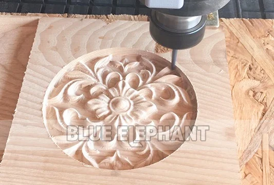 Russian Customer’s Sample—1325 CNC Wood Carving with Rotary Device (7)