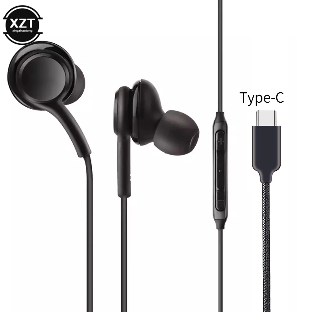 Headphones Wired Usb Type C Earphone for Samsung Galaxy Note S9 S8 S10 Plus S20 Ultra Noise Canceling Earbuds Headset with Mic studio headphones