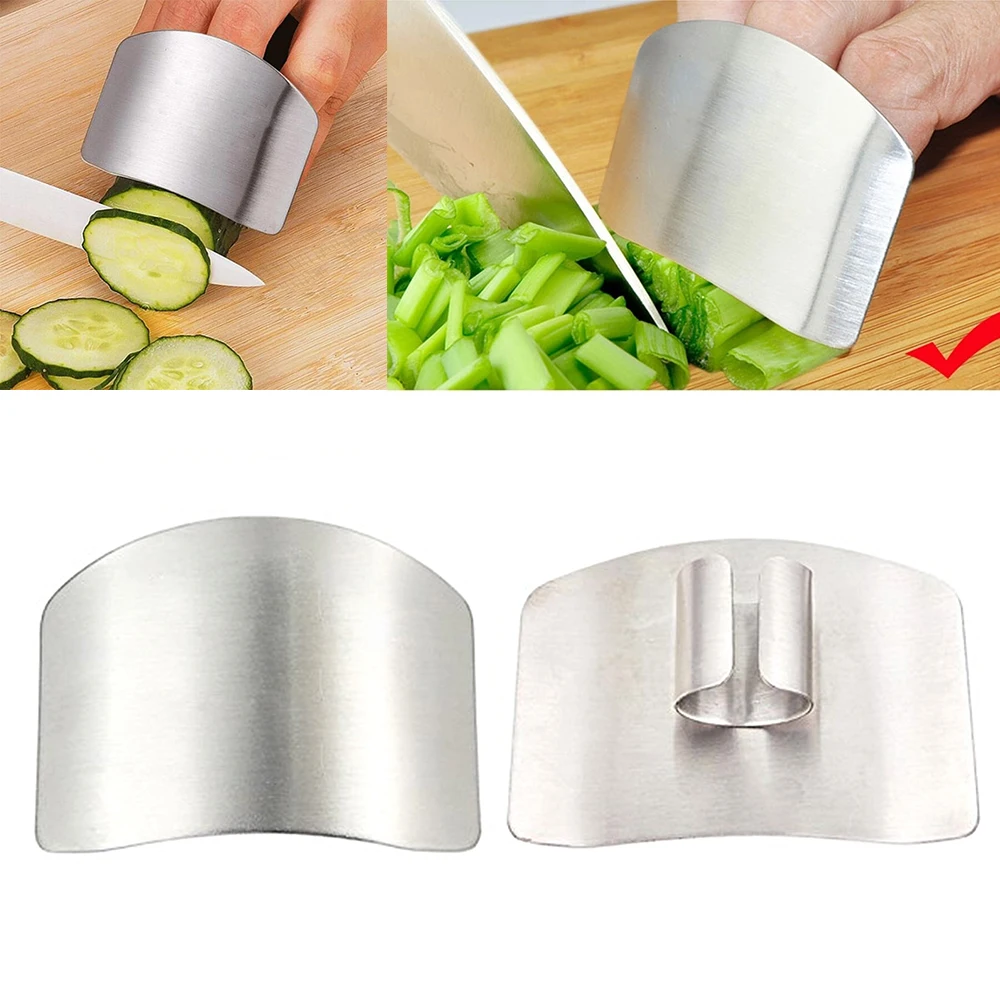 

Dropship 1/2/3/4/5pcs Stainless Steel Finger Guard Protector Mini Hand Knife Cutting Protecting Kitchen Gadgets Helper Tools