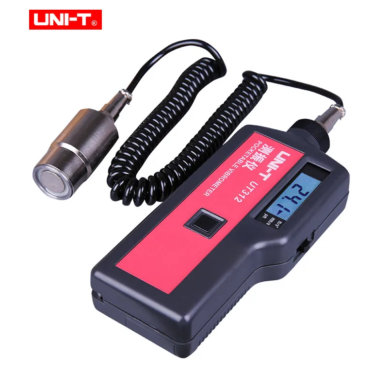 UNI-T UT312 Сплит-Тип Виброметр цифровой тестер вибрации Ускорение Скорость смещение мера 2 к счетчик ЖК-дисплей
