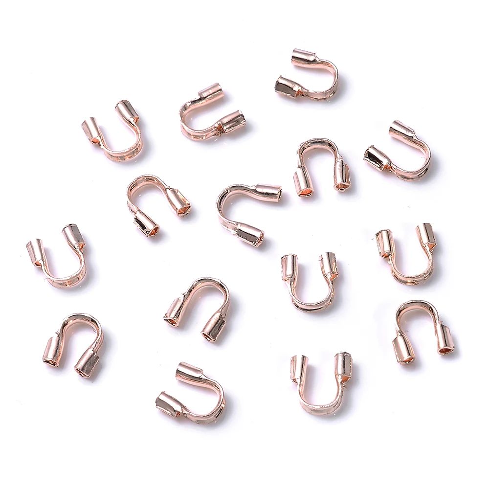 100 stücke/lot 4,5 x4mm Draht Protektoren Draht Schutzfolie U Form Wächter Zubehör Haken für Schmuck Machen – Detail 7
