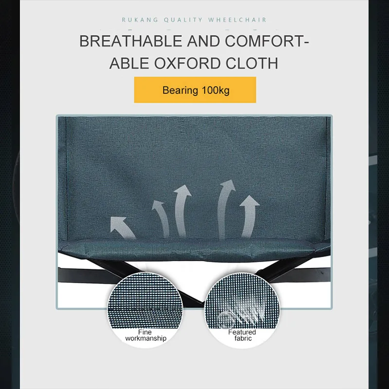 Wheelchairs For Elderly Leisure Wheelchair Black 22 Inch Solid Wheel PU Soft Armrest Manual Brake Wheelchair For Disabled