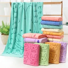 70*140cm Microfiber Bath Towel Beach Towel Cartoon Cute Absorbent Printed Big Bath Towels