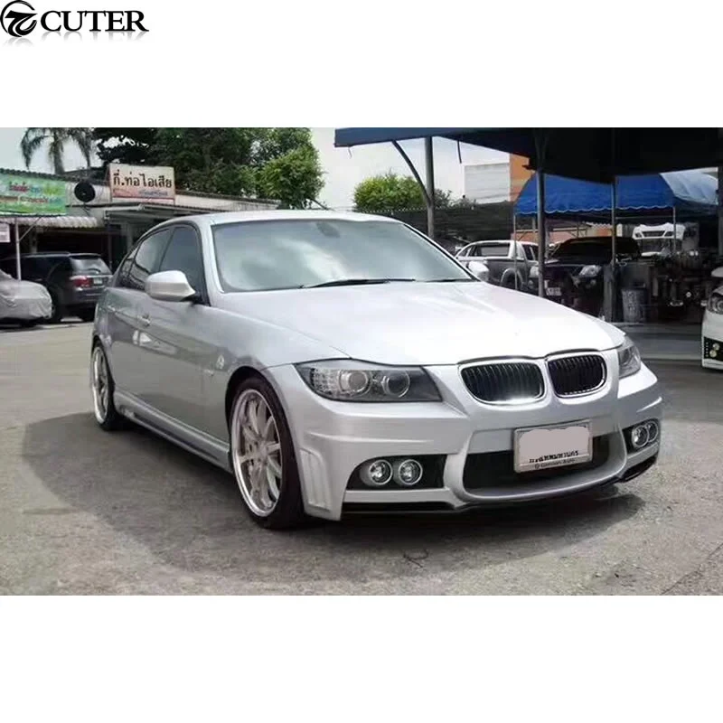 E90 325i Wd Style Car Body Kit Frp Unpainted Front Bumper Rear Bumper