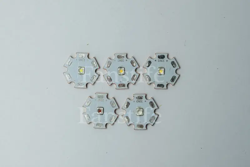 Светодиод высокой мощности CREE XPE XPE2 красный зеленый синий желтый белый RGBW 3 Вт с