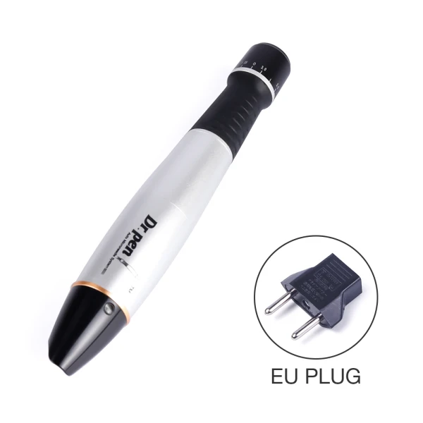 EU Plug Ultima A1-C иглы наконечники микро-Роллинг иглы татуировки ручка 12 Pin иглы электрические микро крошечные роликовые системы терапия Уход за кожей - Цвет: EU Plug