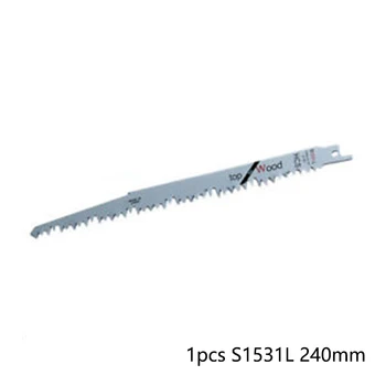 

1x240mm 9.5 Reciprocating Jig Saw Blade S1531L For Wood Metal Cutting Tool 5TPI