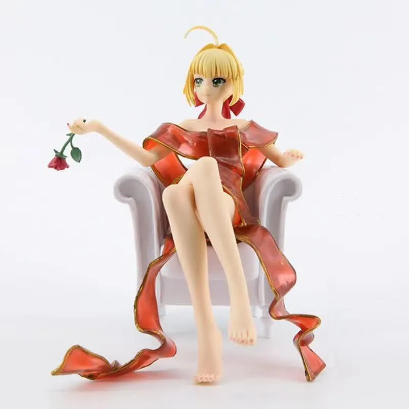 Fate/Grand Order Saber Нерон Клавдий со стулом красный халат Ver. Сексуальные девушки