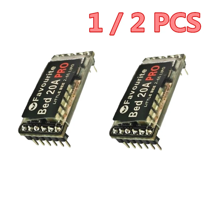 

1 / 2 PCS Favourite FVT Bed 20A PRO BLHeli 20A 2-6S Damped Mode & Oneshot125 ESC for RC Quadcopter Multicopter Spare Parts