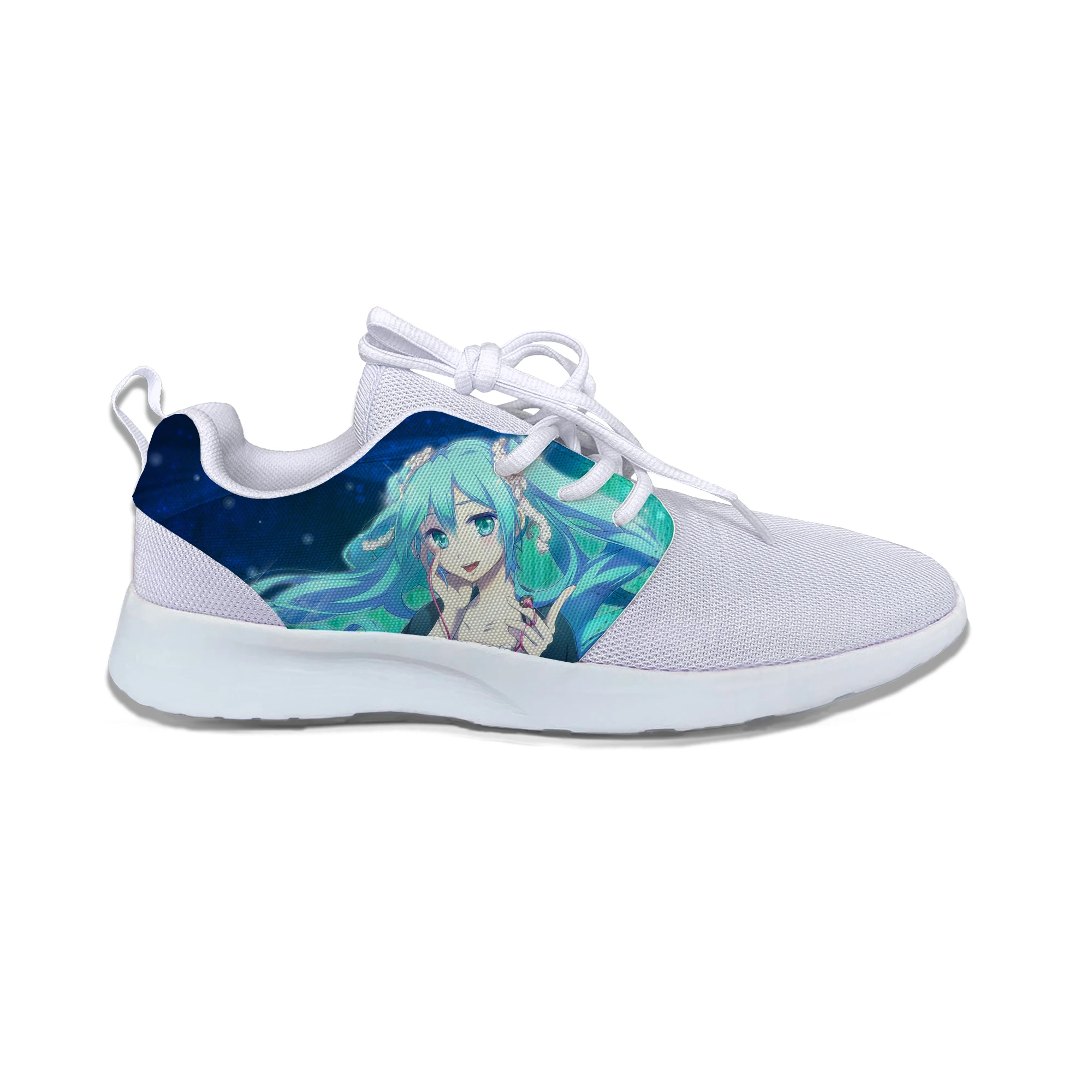 Япония Vocaloid Hatsune Miku аниме Kawaii модные детские спортивные кроссовки повседневные дышащие кроссовки с принтом для мальчиков и девочек