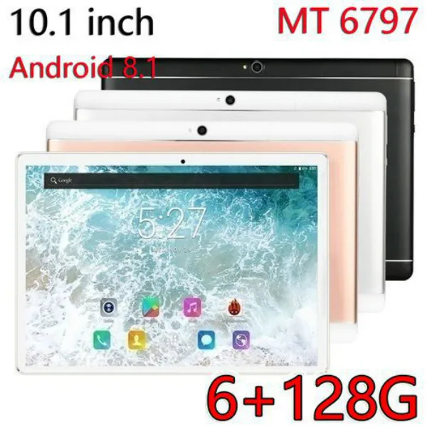 

2020 New Tablet Android 8.0 10.1 Inch Tablet PC 6GB+128GB Quad Core WiFi Bluetooth Dual Camera Touch Screen Kids Tablet